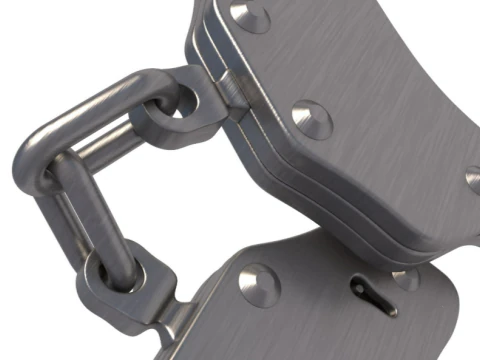 Galls Double Lock Handcuffs 3D Model