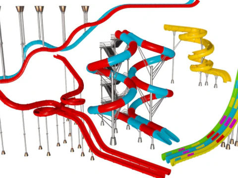Water Slide Collection 3 3D Model