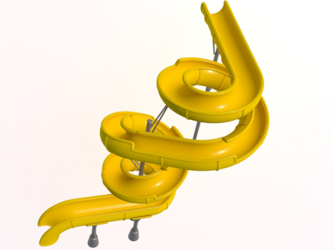 Water Slide Collection 3 Model 3D