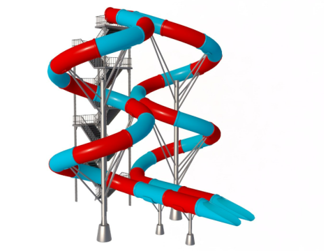 Water Slide Collection 3 Model 3D