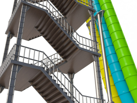 Water Slide Collection 3 Model 3D