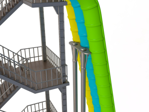 Water Slide Collection 3 Model 3D