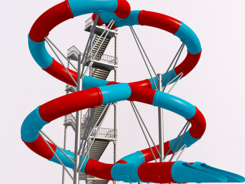 Water Slide Collection 3 Model 3D