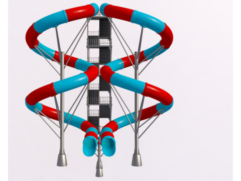 Water Slide Collection 3 Model 3D