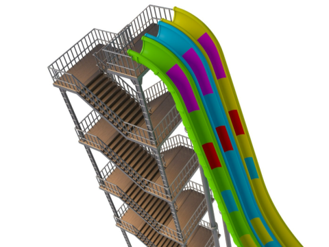 Water Slide Collection 3 Model 3D