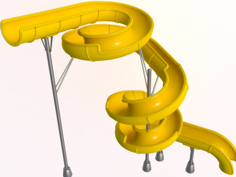 Water Slide Collection 3 Model 3D