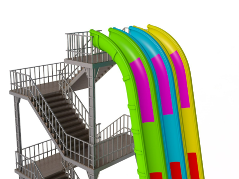 Water Slide Collection 3 Model 3D