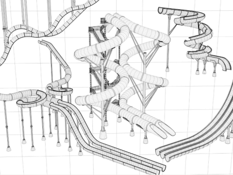 Water Slide Collection 3 Model 3D