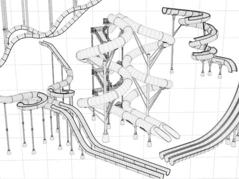 Water Slide Collection 3 3D Model