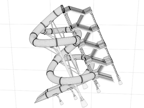 Water Slide Collection 3 Model 3D