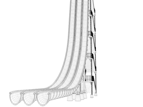 Water Slide Collection 3 Model 3D