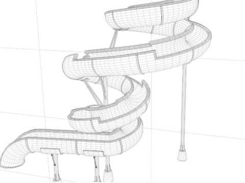 Water Slide Collection 3 Model 3D