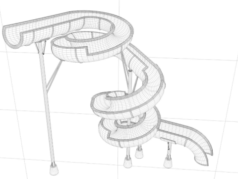 Water Slide Collection 3 Model 3D