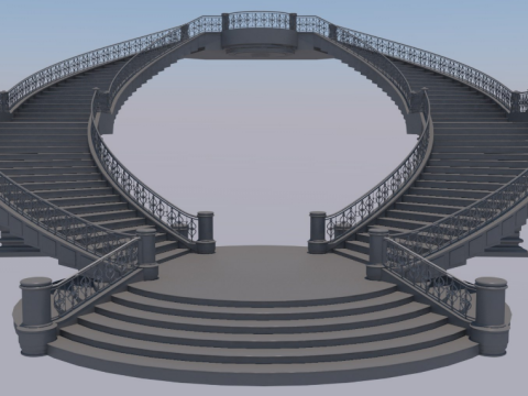 Palace staircase Model 3D