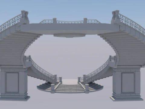 Palace staircase 3D Model