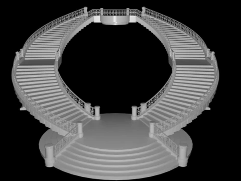 Palace staircase 3D Model