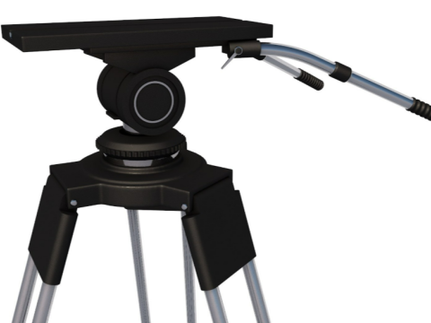 3D TV Studio Camera Pedestal tripod 3D 模型
