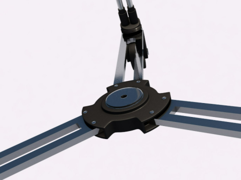 3D TV Studio Camera Pedestal tripod 3D 模型