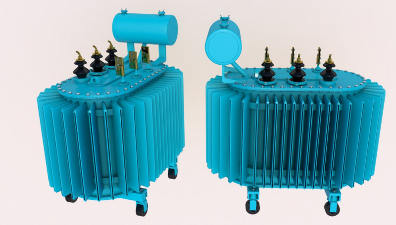 Electrical Transformer2 3D Модель .c4d .max .obj .3ds .fbx .stl .blend 