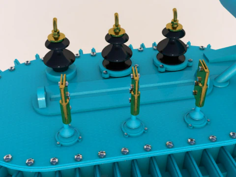 変圧器2 3Dモデル