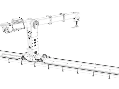 Technodolly Camera Crane 3D Model