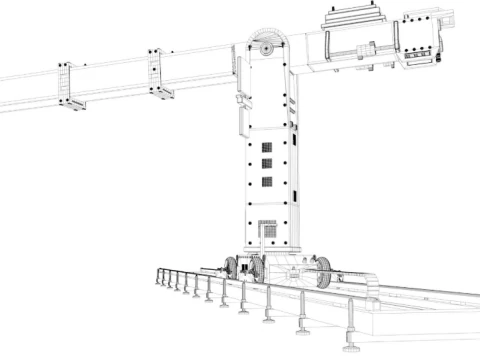 Technodolly Camera Crane 3D Model