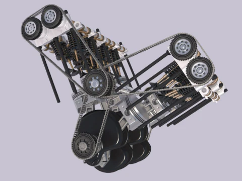 Pistone del motore Modello 3D