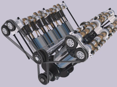 Pistone del motore Modello 3D