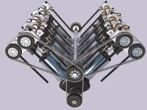 Pistone del motore Modello 3D