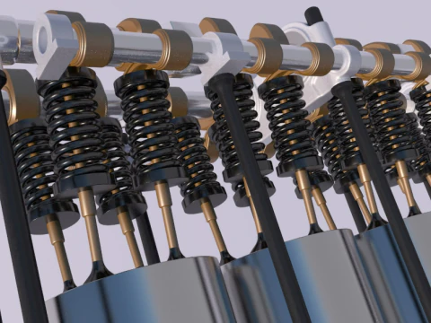 Pistone del motore Modello 3D