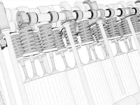 Pistone del motore Modello 3D