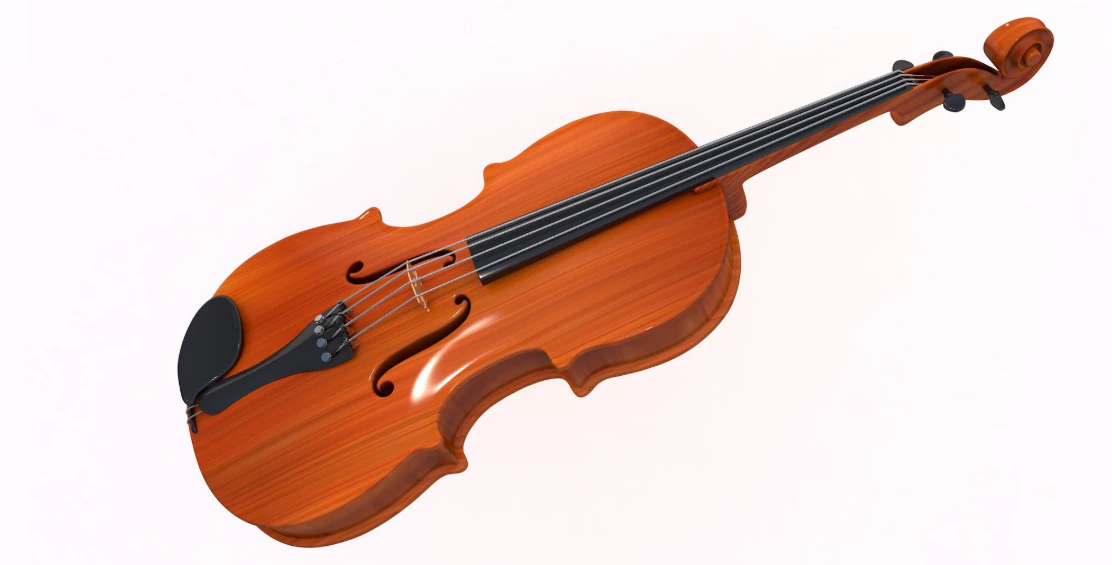 3D Violin model 3D Model .c4d .max .obj .3ds .fbx .stl .blend 