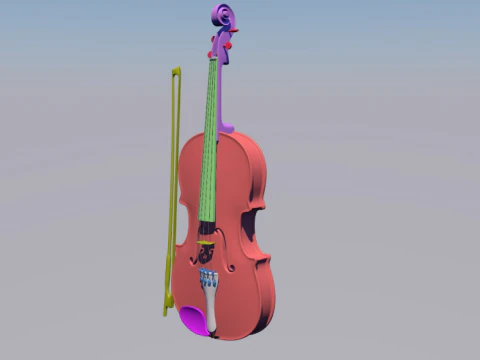 3D Violin model 3D Model