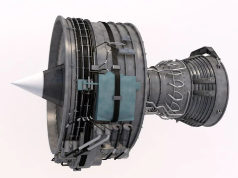 Aircraft Engine 3D Model