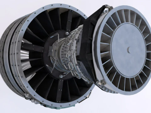 Aircraft Engine 3D Model