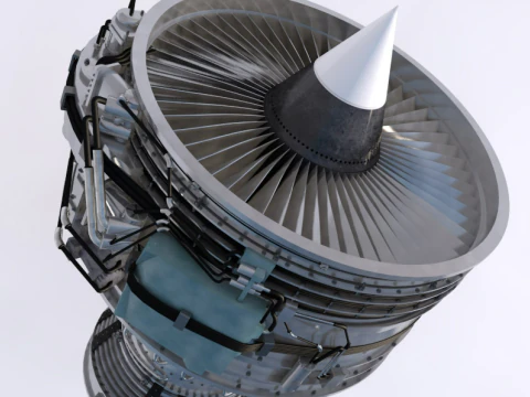 Aircraft Engine 3D Model