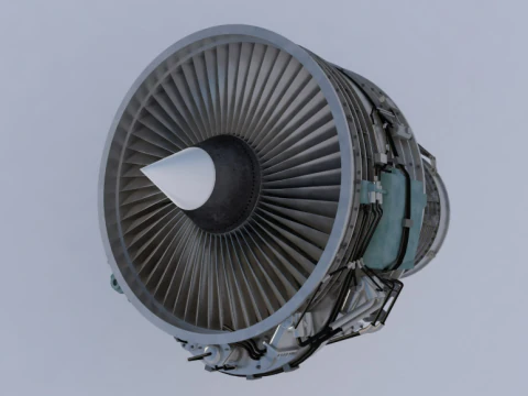 Aircraft Engine 3D Model