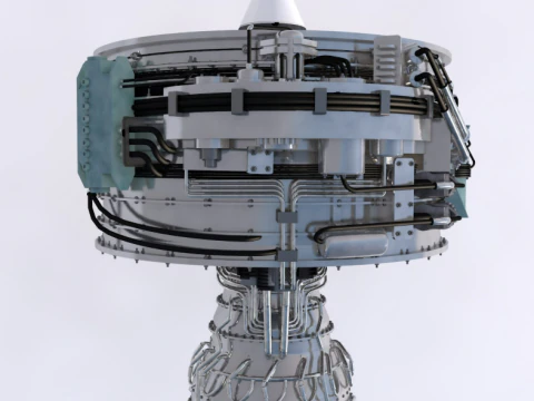 Aircraft Engine 3D Model