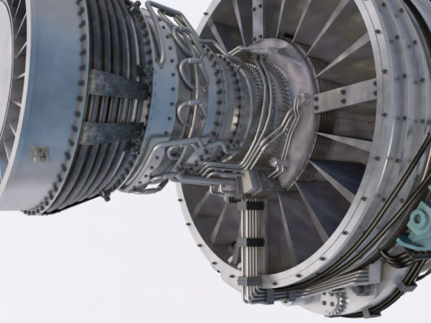 Aircraft Engine 3D Model