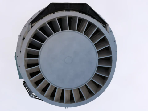 Aircraft Engine 3D Model