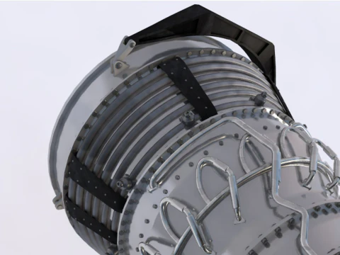 Aircraft Engine 3D Model