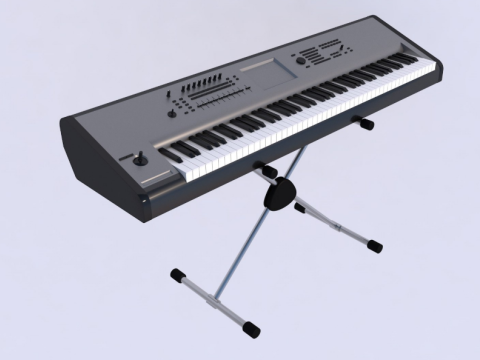 Synth Keyboard Korg 3D Model