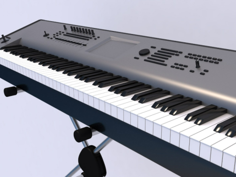 Synth Keyboard Korg 3D Model