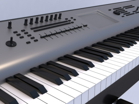 Synth Keyboard Korg 3D Model