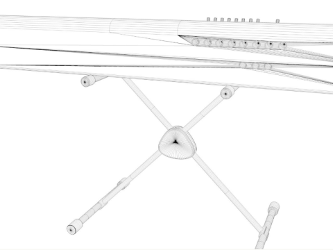 Synth Keyboard Korg 3D Model
