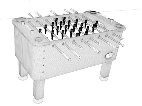 Three Tables Games pinball 3D Model