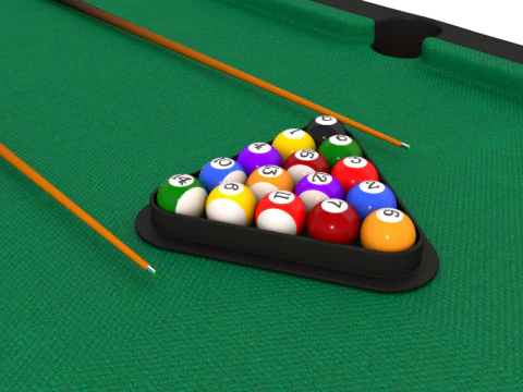 Billiard Table 3D Model