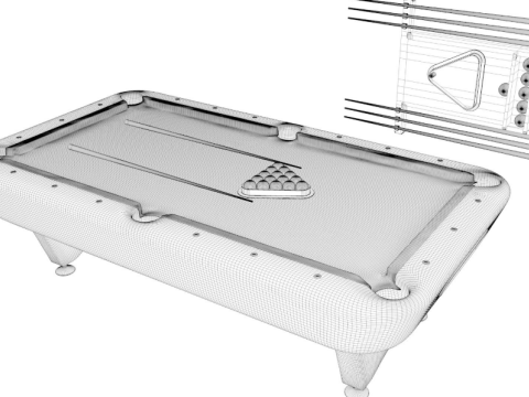 Billiard Table Modello 3D
