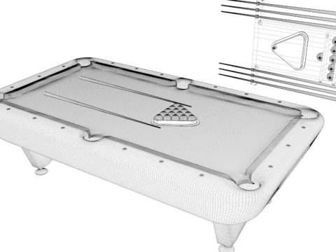 Billiard Table 3D Model