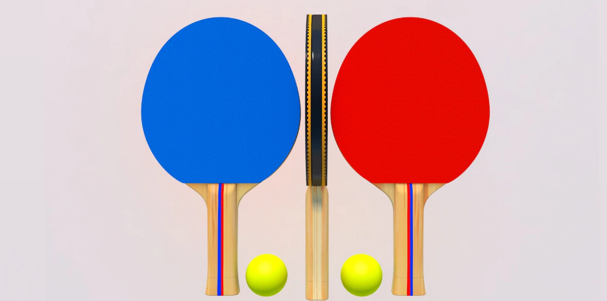 Table Tennis Paddles 3D Model .c4d .max .obj .3ds .fbx .stl .blend